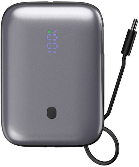 Platinet Power Bank 10000mAh 20W με Θύρα USB-A και 2 Θύρες USB-C Μαύρο