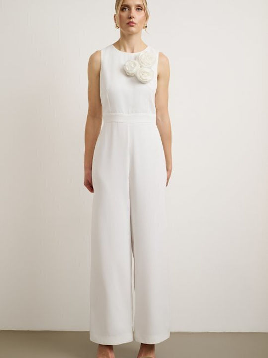Damen Jumpsuit Weiß