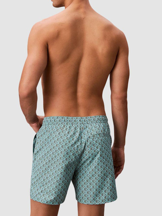 Calvin Klein Medium Drawstring Men's Swim Shorts Aqua Calvin Klein Medium Drawstring Men's Swim Shorts Aqua
