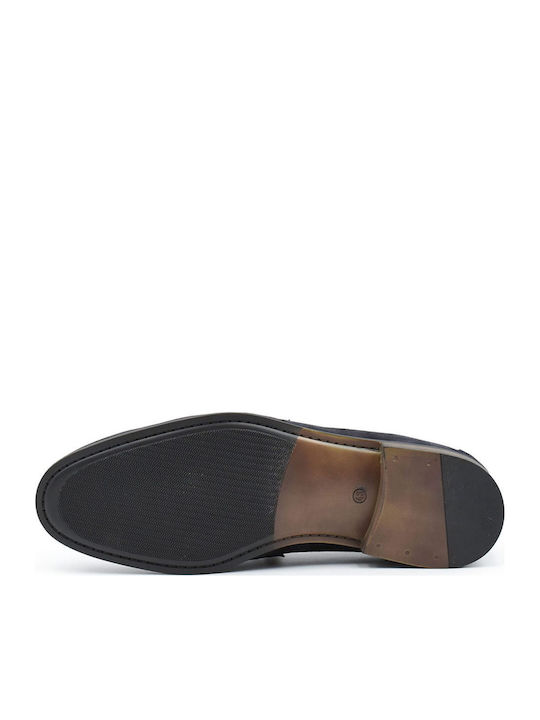 Δερμάτινα Ανδρικά Loafers σε Μπλε Χρώμα