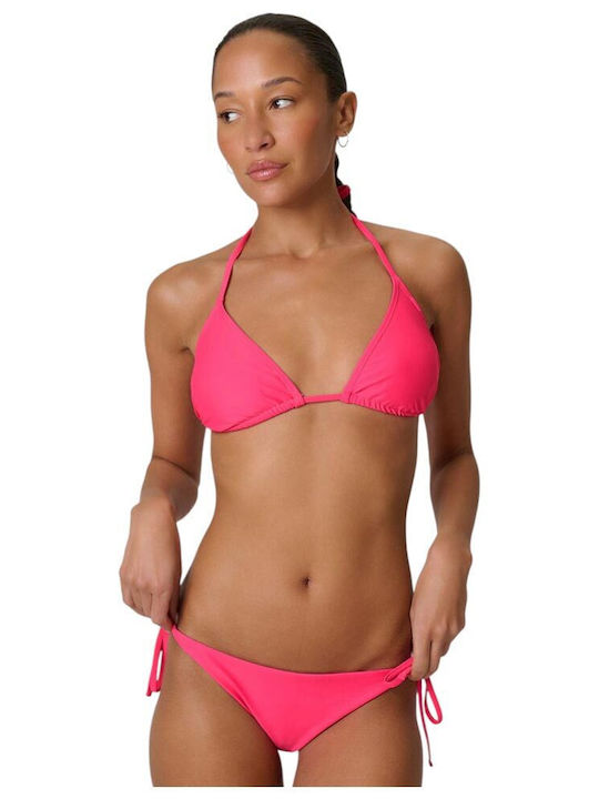 Fuchsia Bikini Triangle Top