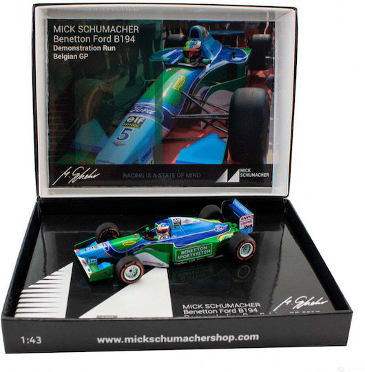 Mick Schumacher Model Car Benetton Ford B194 Demo Run Belgium Gp 2017 1:43 Scale Blue 2017