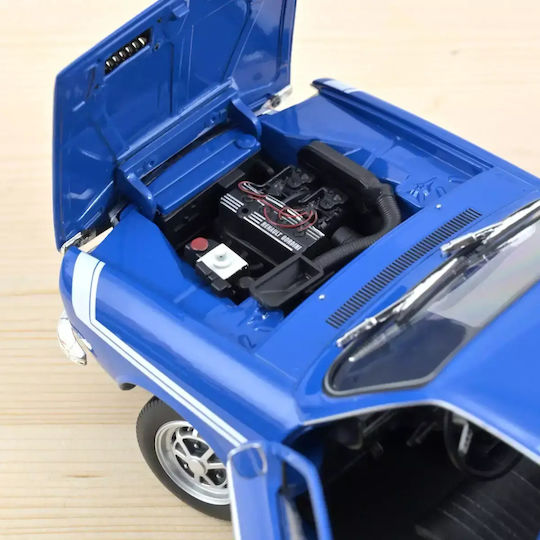 Renault 12 Gordini 1971 Mașină Albastru-de-franța Model Scara 1:18 1:18