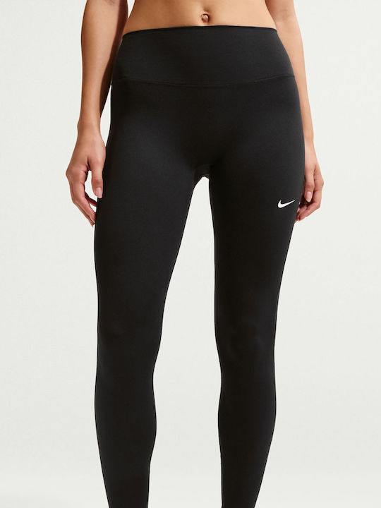 Dri-Fit One Training Γυναικείο Cropped Κολάν Ψηλόμεσο Black / White