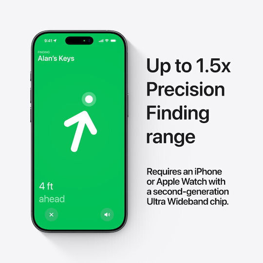 Apple AirTag 2nd Gen Apple Find My Λευκό 4τμχ