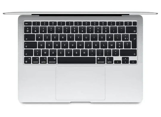 Apple MacBook Air M1 13.3" (2020) Argintiu Recondiționat Clasificare A (M1/8GB/256GB SSD)