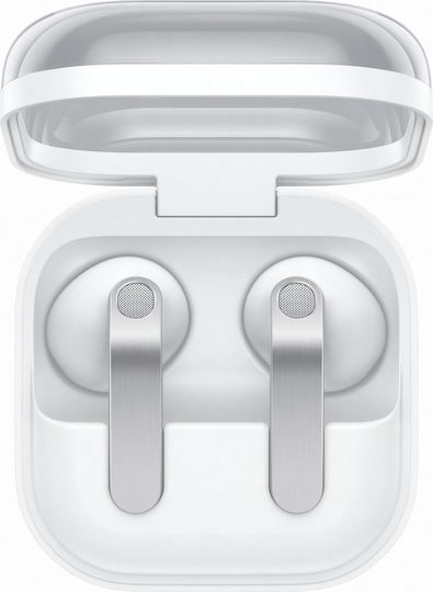 Samsung Galaxy Buds4 Bluetooth Handsfree Ακουστικά με Αντοχή στον Ιδρώτα και Θήκη Φόρτισης Λευκά