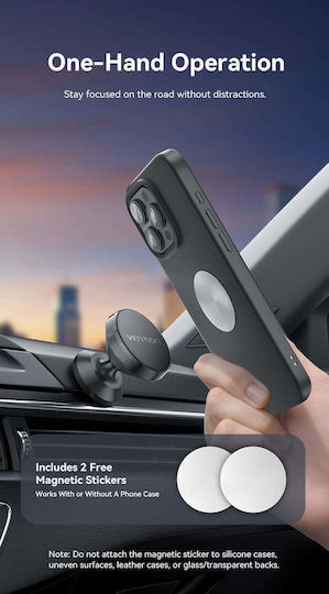 Vention Car Mobile Mount with Magnet Black