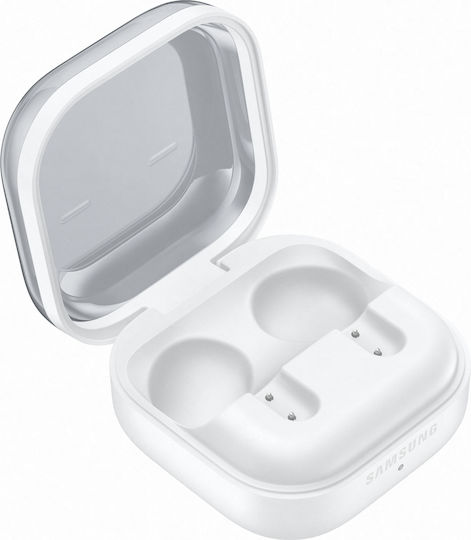 Samsung Galaxy Buds4 Bluetooth Handsfree Ακουστικά με Αντοχή στον Ιδρώτα και Θήκη Φόρτισης Λευκά