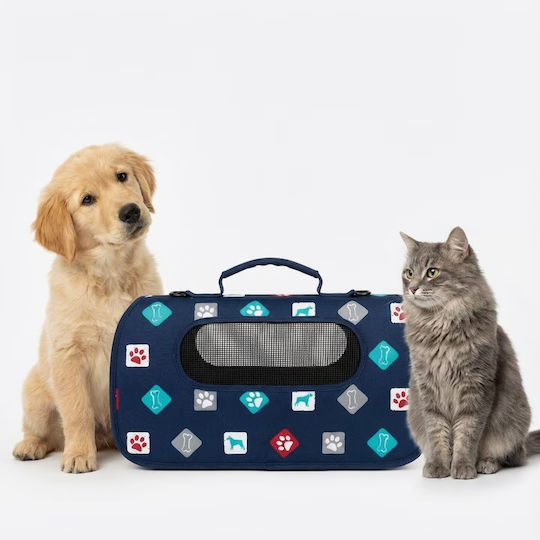 Geantă Pentru Transport Câine/Pisică Albastră L45xL28xÎ27cm