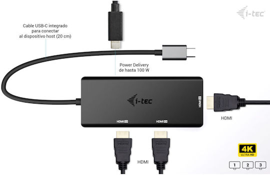 i-tec Μετατροπέας USB-C male σε HDMI female 1τμχ S55313366