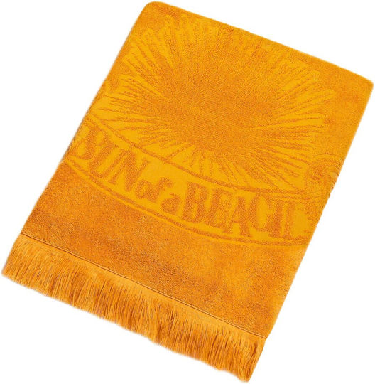 Sun of a Beach Beach Towel Yellow 180x100cm