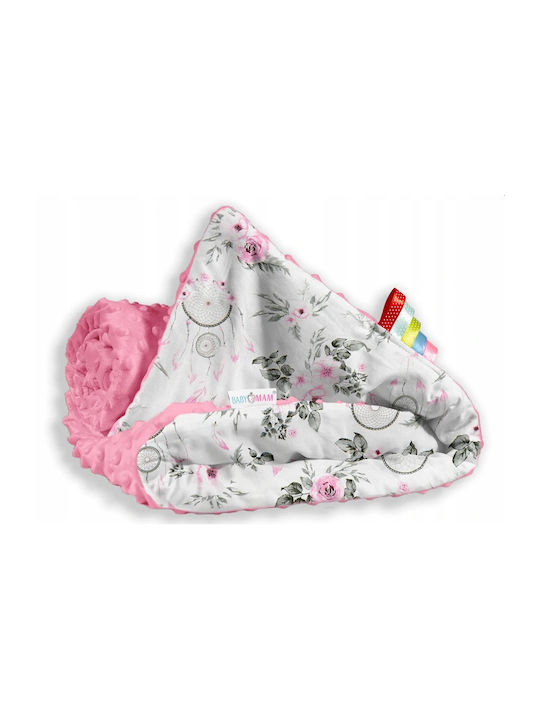 BabyMam Pătură Pepinieră Swaddling 100% Bumbac Roz 75x100cm 2 Bucăți