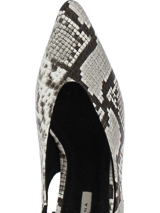 Pantofi Cu Toc Mediu Multicolori
