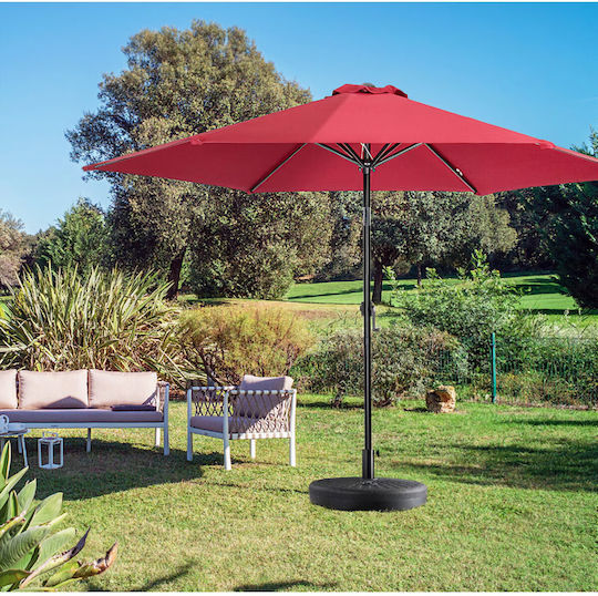 Alista Home Beach Umbrella Water Sand Base Plastic 48mm 22lt Round Black