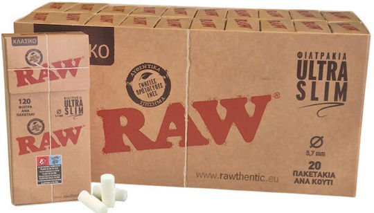 Raw Filter-Tipps 120 Stück Ultra Slim
