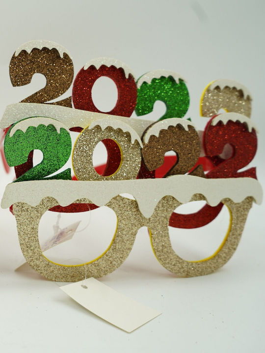 New Year's Eve Party Glasses 2022 Beige Plastic Polyester Alista Home