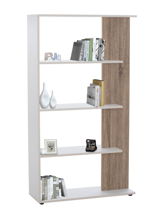 Bookcase Harvey White 80x23x141cm