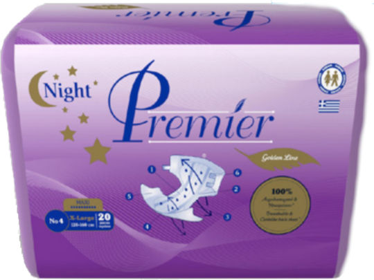 Mediform Adults Premier Gold Incontinence Diapers XLarge 16 Units