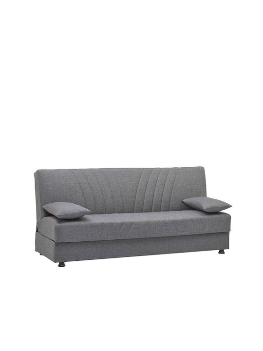 Jorge Three-Seater Couch Bed Grey 180x78x80 cm