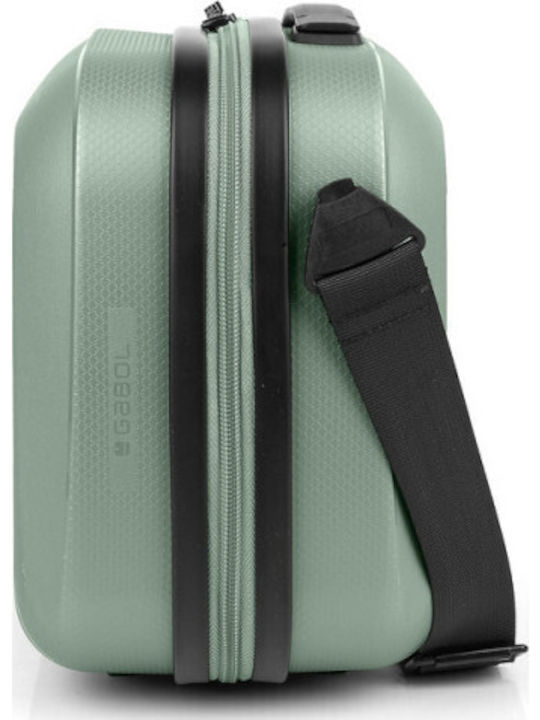 Hard Travel Toiletry Bag for Cosmetics Gabol 123912 Eco Mint Organizer – Lightweight Beauty Case & Secure Mint