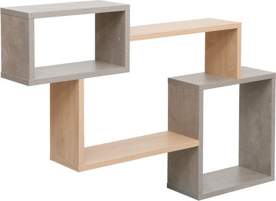 Ράφι Beldra 84x15x57.8εκ. Φυσική Με Γκρι Cement Ράφι Beldra 84x15x57.8εκ. Φυσική Με Γκρι Cement