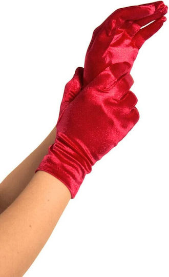 Leg Avenue 2B Wrist Length Satin Gloves Sexy Γάντια Κόκκινα