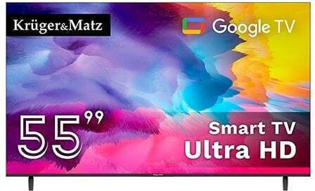 Kruger & Matz Смарт Телевизор 55" 4K UHD LED KM0255UHD-G HDR 2025