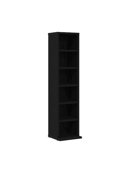 Bibliotecă Negru 21x20x88cm