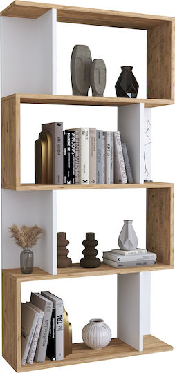 Bücherschrank Chiumbo 14870092 72x22x147εκ. Beige
