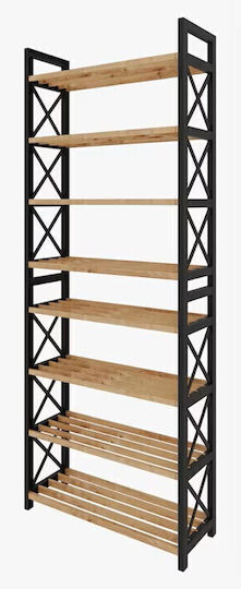 Bibliotecă Neagră 46x18x126 cm Bibliotecă Neagră 46x18x126 cm
