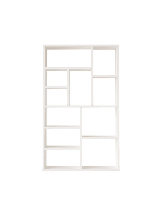 Bücherregal Boteca Weiß / Weiß 75cm / 75x22cm / 22x123,6cm / 123,6cm