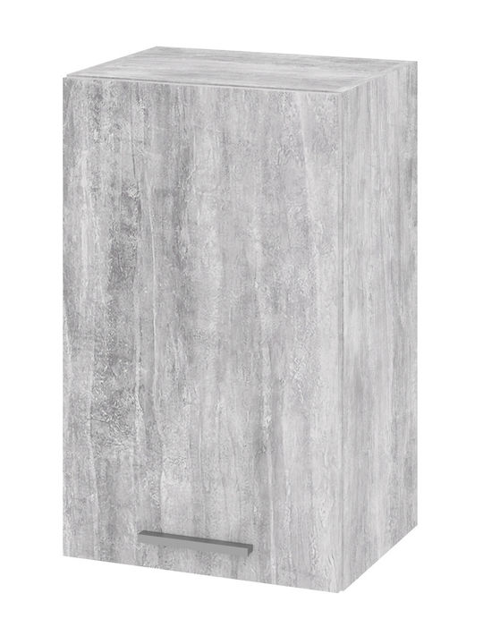 Hängendes Wohnzimmer Nischenschrank aus Spanplatte Grau 40x35x65cm