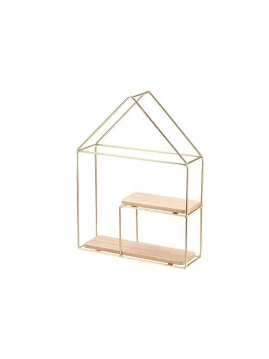 Shelf Wall Minimal Gold 24.5x8x32.5cm