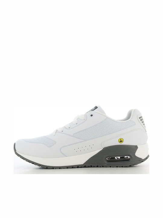 Oxypas Justin Low Work White O1 with Certification ESD ,SRC