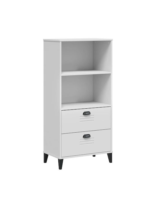 Viken White Bookcase 60x35x123cm