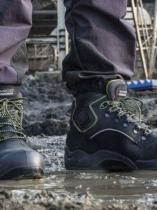 Giasco Hannover Waterproof Boots Safety Black S3 with Certification (C), P, CI, SRC, WR,WRU