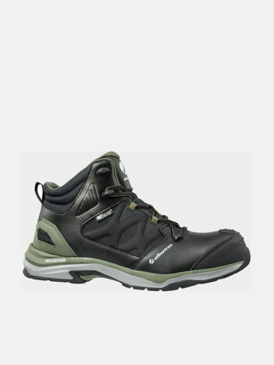 Albatros Ultratrail Olive CTX Waterproof Boots Safety Black S3 with Certification (C), P, ESD , HRO, SR, SRC,WR