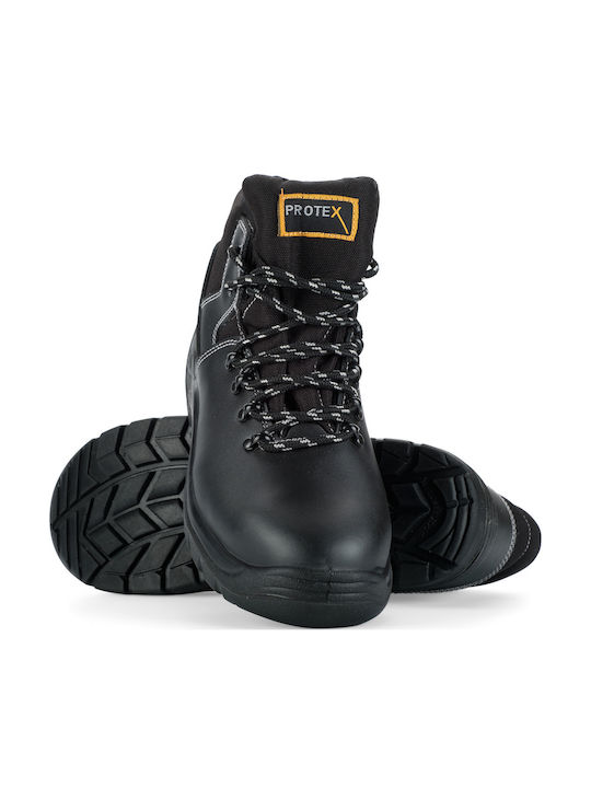Helix Protex Plus Waterproof Boots Safety Black S3 with Certification A