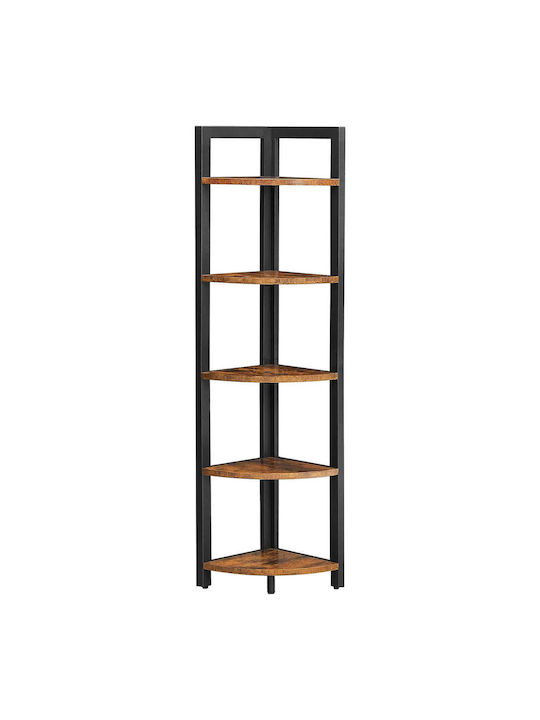 Corner Bookcase Brown 30x30x150cm