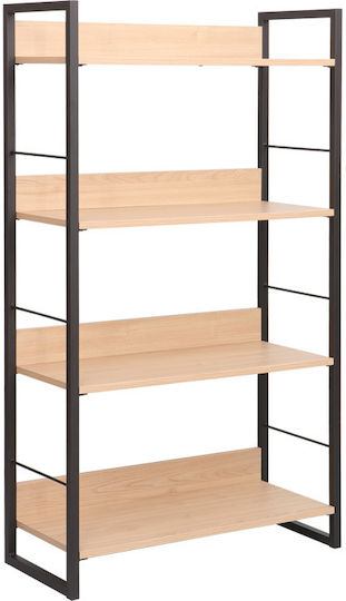 Βιβλιοθήκη Dorfie Φυσική-μαύρο 70x30x124.5εκ. Βιβλιοθήκη Dorfie Φυσική-μαύρο 70x30x124.5εκ.