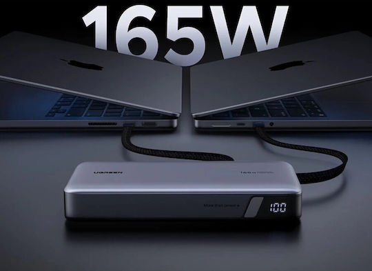 Ugreen PB726 Power Bank 25000mAh 165W με Θύρα USB-A και 3 Θύρες USB-C Power Delivery Γκρι
