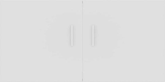 Wand Wohnzimmer Nischenschrank aus Spanplatte Weiß 80x39x40cm