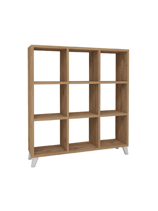 Bookcase Saul Pine / Oak 88.2x20x88.2cm