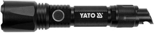 Yato Επαναφορτιζόμενος Φακός LED IP64 με Μέγιστη Φωτεινότητα 900lm