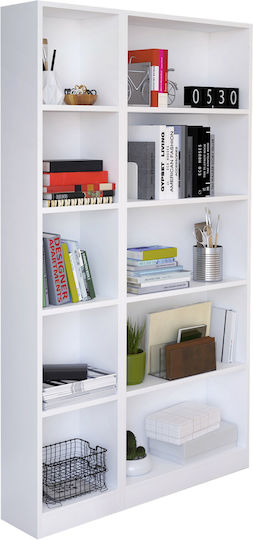 Bücherschrank Abeba 14870082 93.2x20x169εκ. Weiß