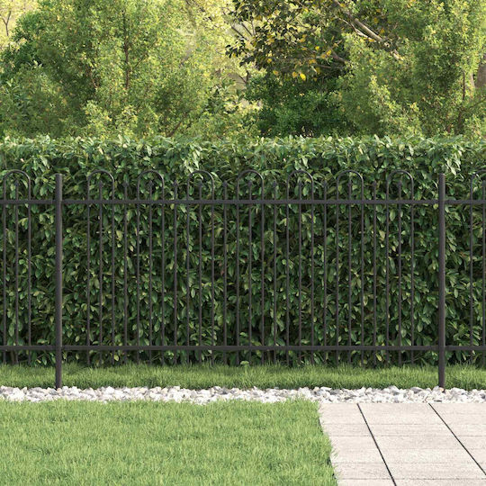 vidaXL Material pentru Împrejmuire Grădină din Oțel 200x150x150buc 1buc Black