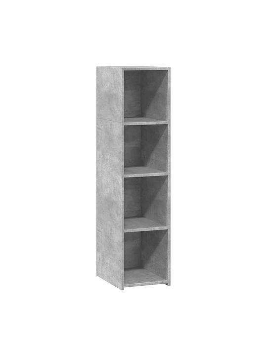 Bibliothek Grau 30x41x124cm