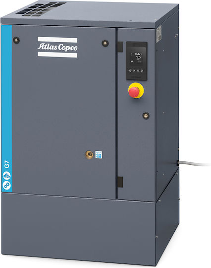 Atlas Copco G7P Κομπρεσέρ Αέρος 145dB με Ισχύ 10hp και Αεροφυλάκιο 270lt