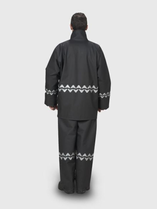 Anorak Street R Αδιάβροχο Ανδρικό Κουστούμι Εργασίας με Αντανακλαστικές Ταινίες